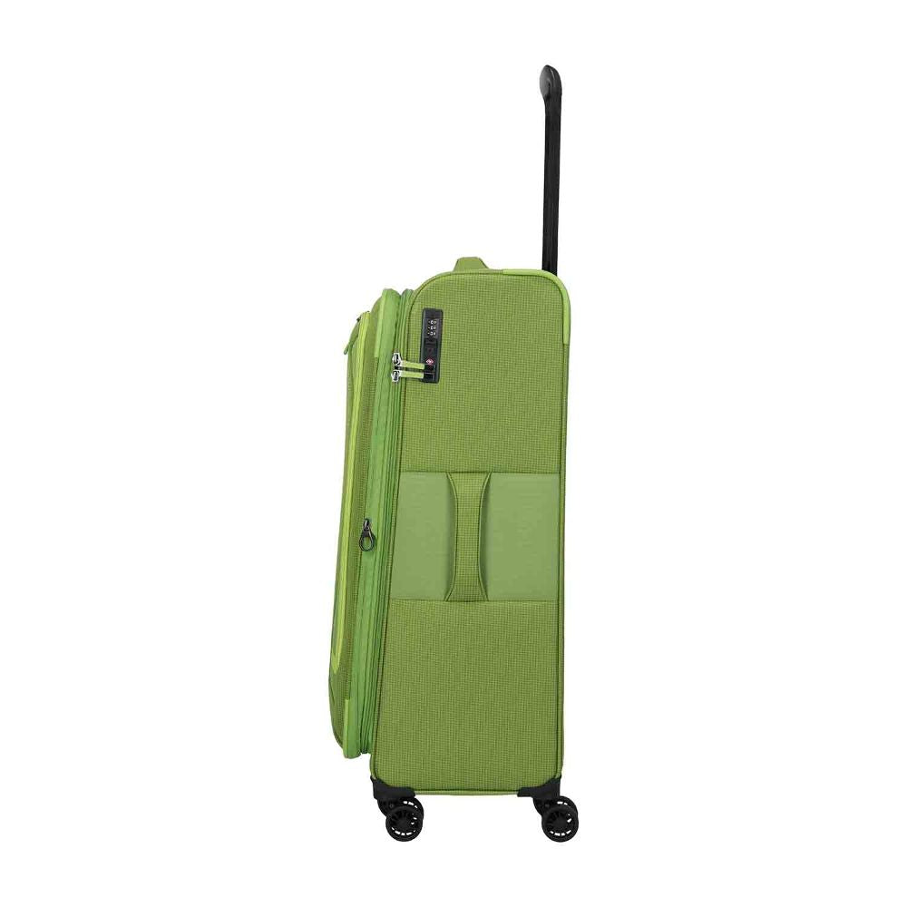 Travelite Corsiica Fresh Green 4 Doppelrollen Trolley L 77 cm