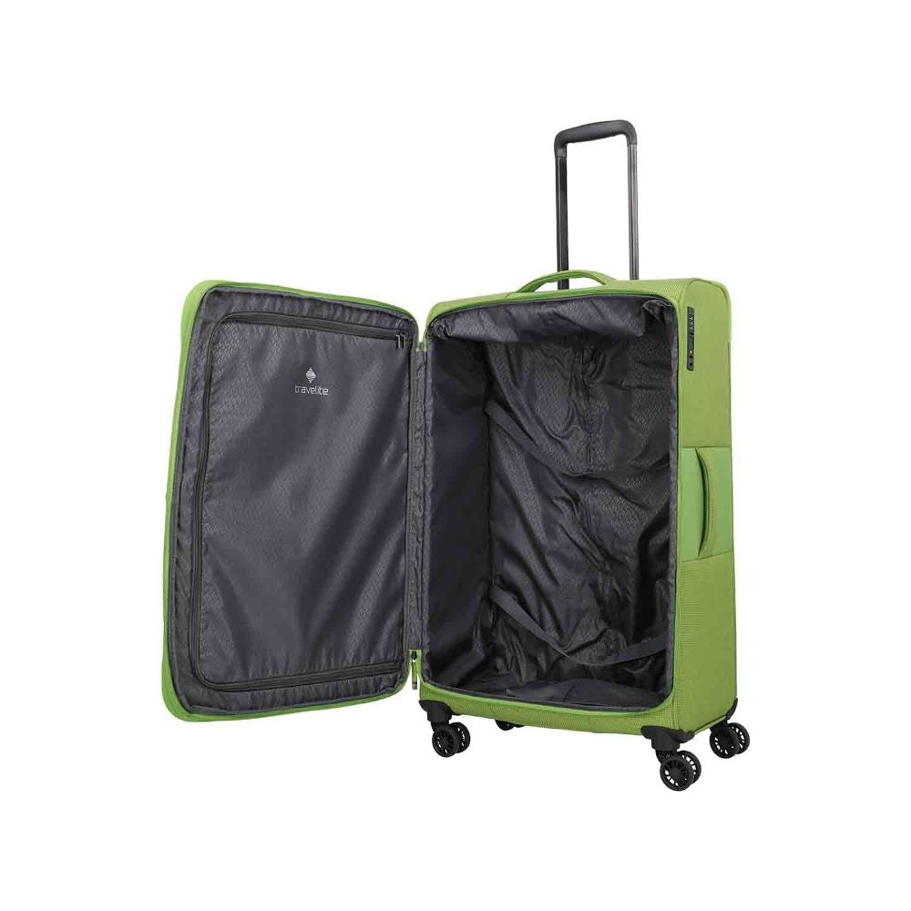 Travelite Corsiica Fresh Green 4 Doppelrollen Trolley L 77 cm