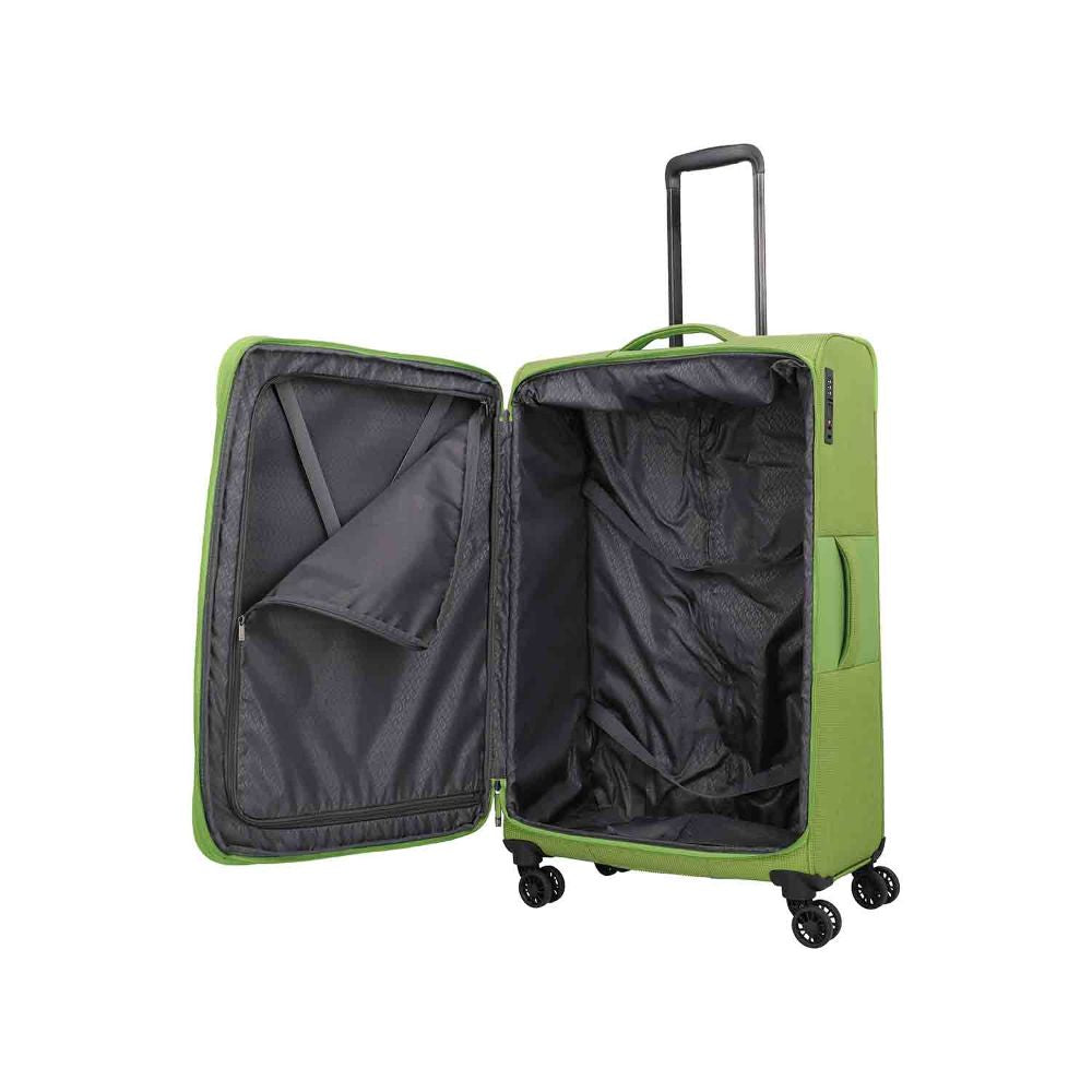 Travelite Corsiica Fresh Green 4 Doppelrollen Trolley L 77 cm