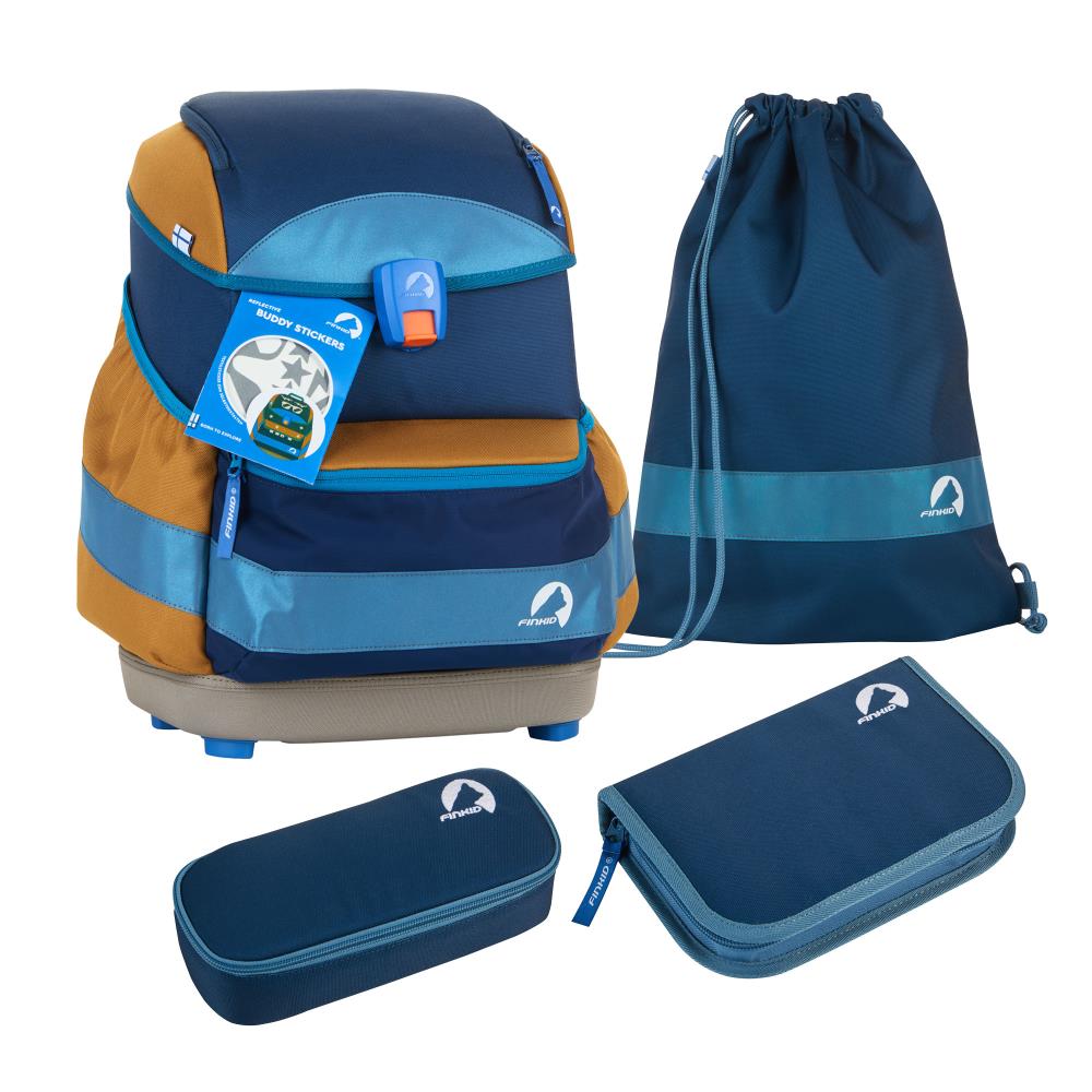 Finkid Buddy Eko Sport Sky Mix Schulrucksack Set 4tlg.