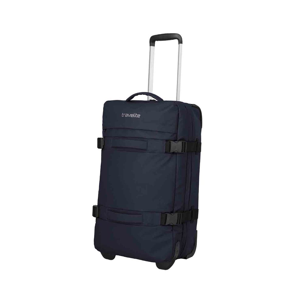 Travelite Bolonia Navy Rollenreisetasche M 63 cm