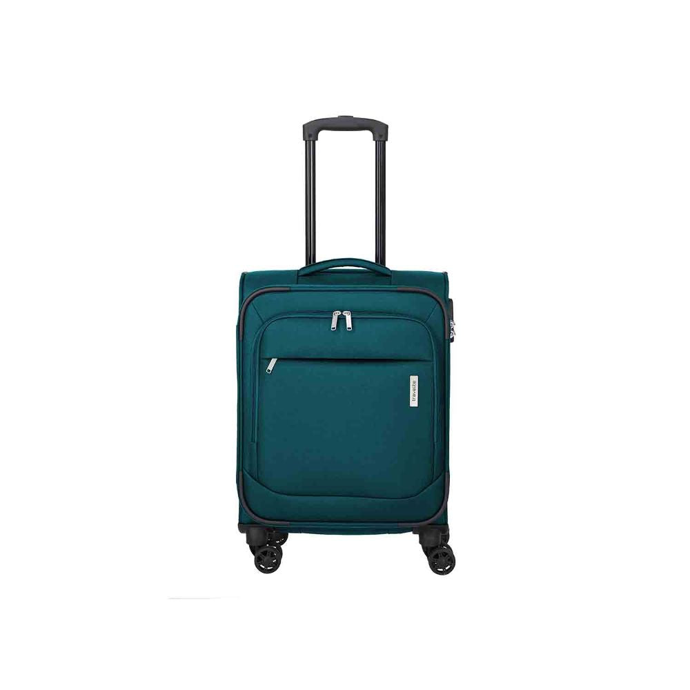 Travelite Priego Petrol 4 Doppelrollen Trolley S 55 cm