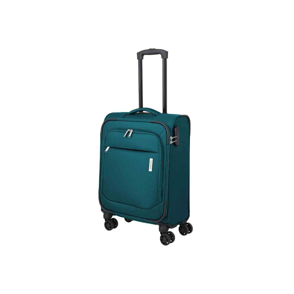 Travelite Priego Petrol 4 Doppelrollen Trolley S 55 cm