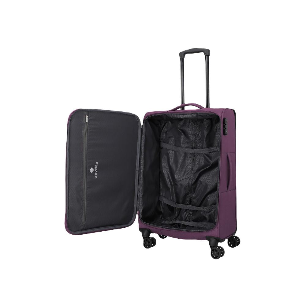 Travelite Priego Berry 4 Doppelrollen Trolley M 66 cm