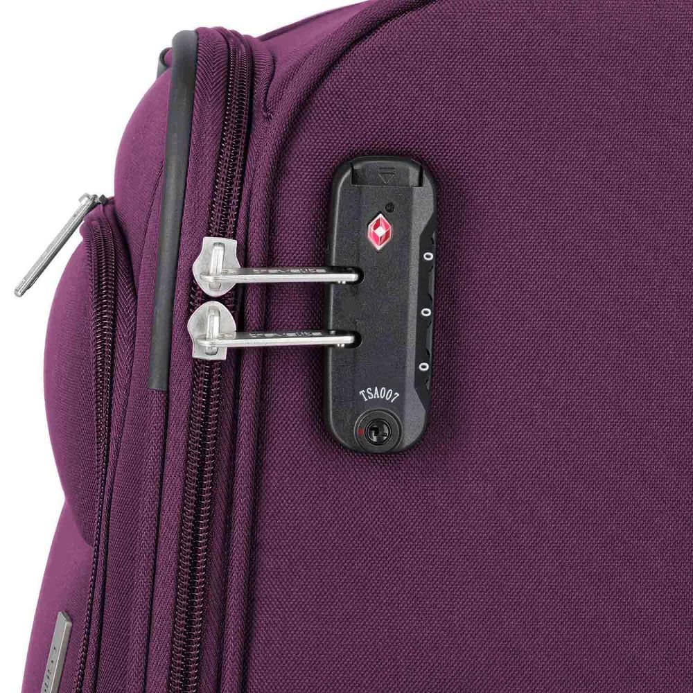 Travelite Priego Berry 4 Doppelrollen Trolley M 66 cm