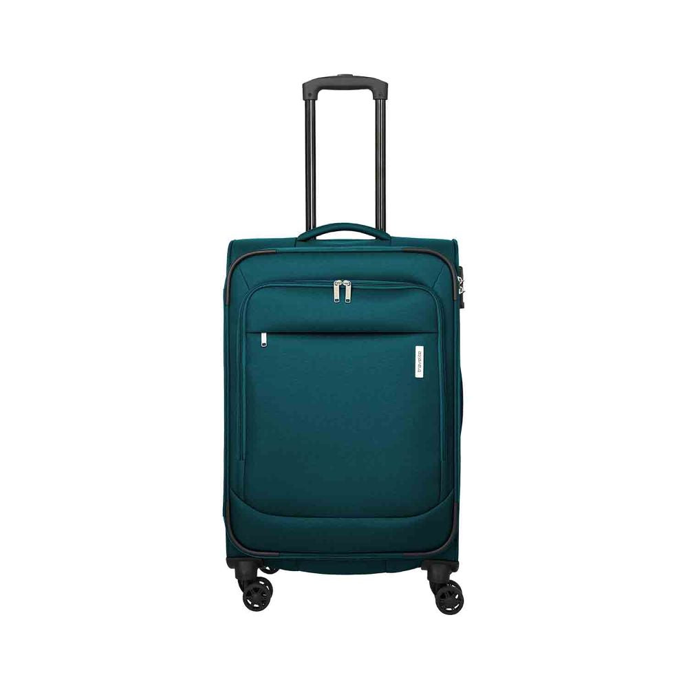 Travelite Priego Petrol 4 Doppelrollen Trolley M 66 cm
