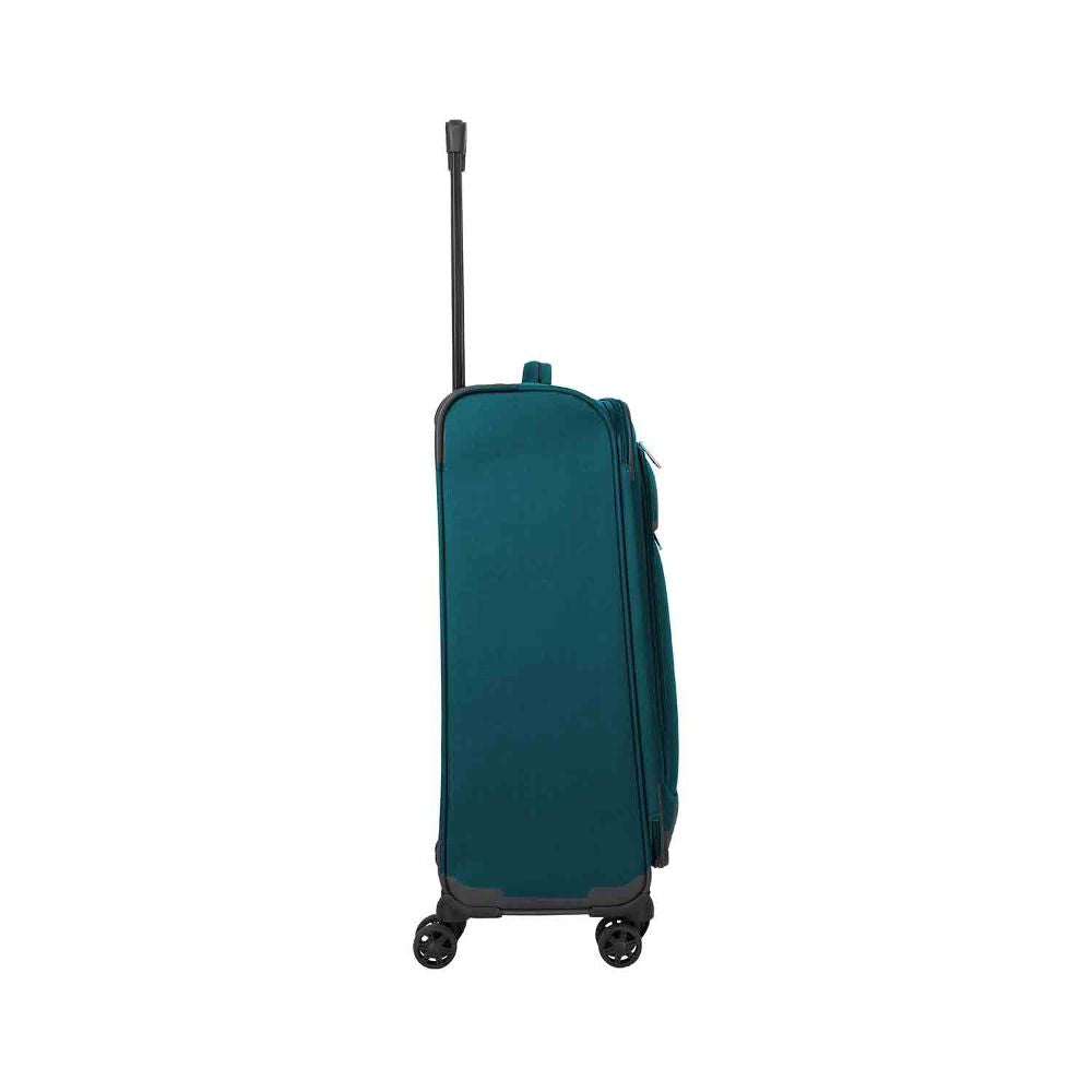 Travelite Priego Petrol 4 Doppelrollen Trolley M 66 cm