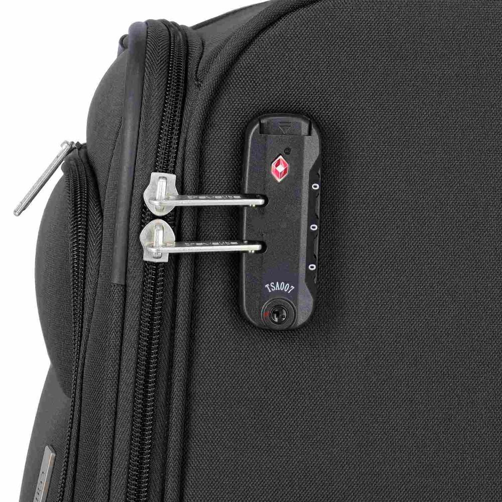Travelite Priego Anthracite 4 Doppelrollen Trolley L 77 cm