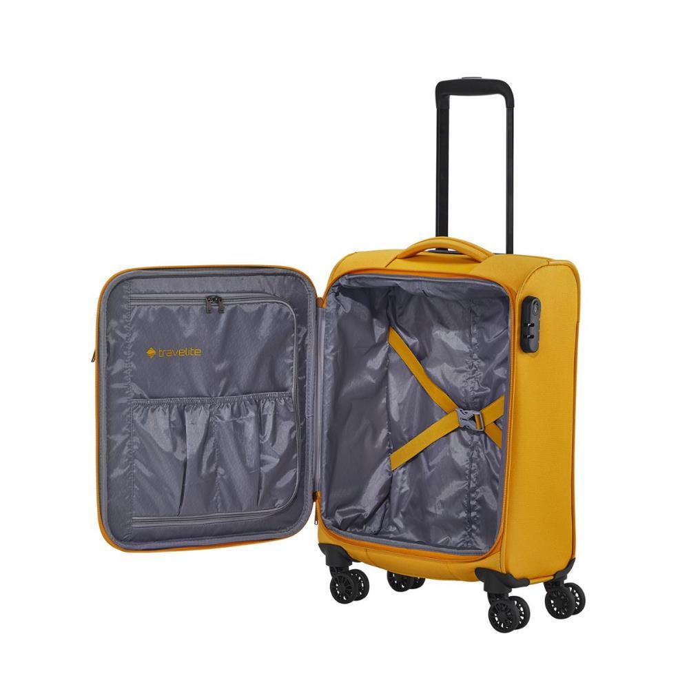 Travelite Croatia Curry 4-Rollen Trolley S 55 cm