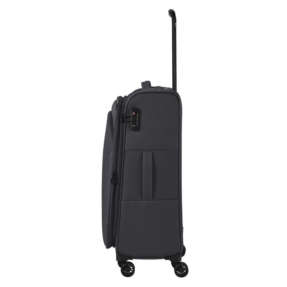 Travelite Croatia Anthrazit 4-Rollen Trolley M 67 cm