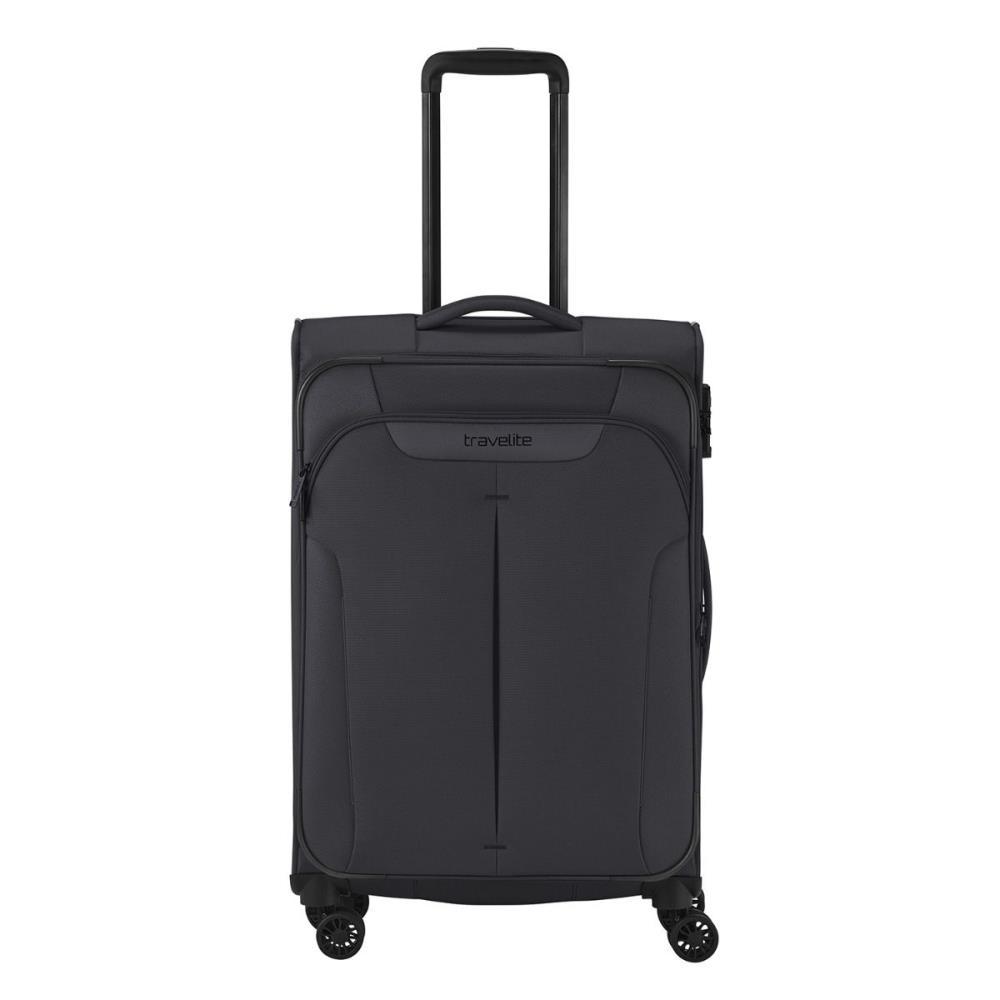 Travelite Croatia Anthrazit 4-Rollen Trolley M 67 cm