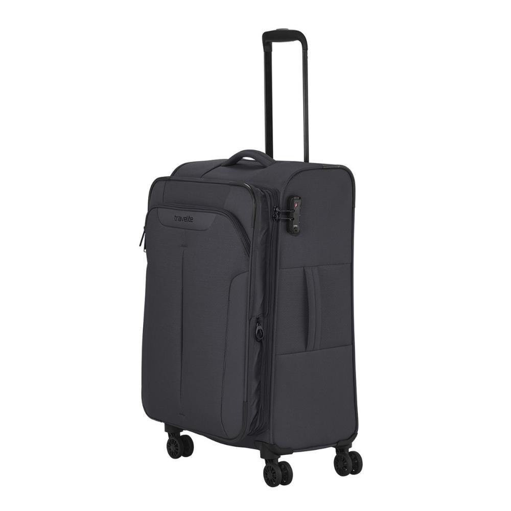 Travelite Croatia Anthrazit 4-Rollen Trolley M 67 cm