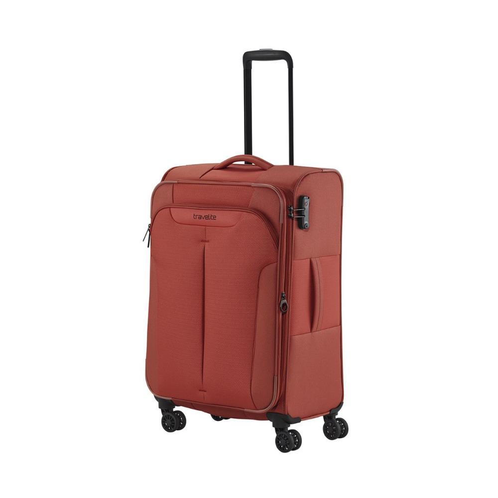 Travelite Croatia Koralle 4-Rollen Trolley M 67 cm