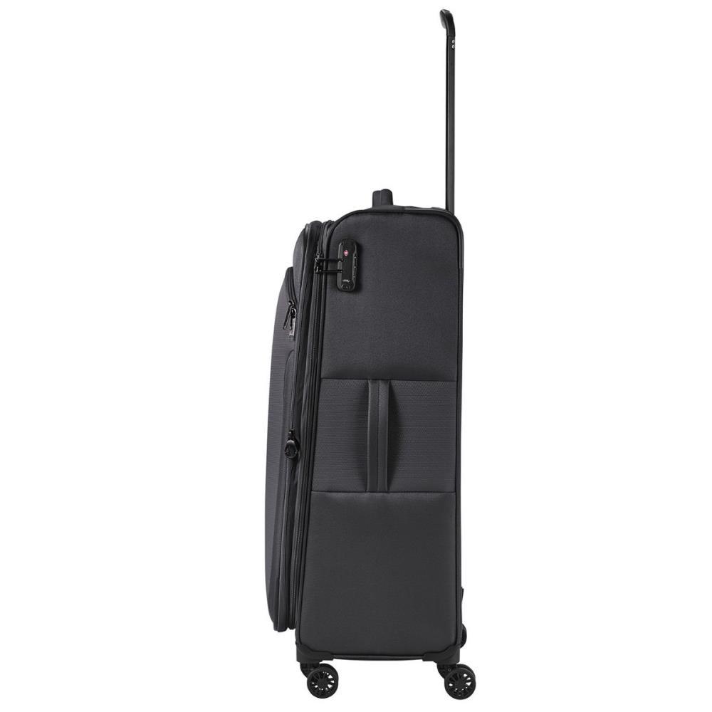 Travelite Croatia Anthrazit 4-Rollen Trolley L 77 cm