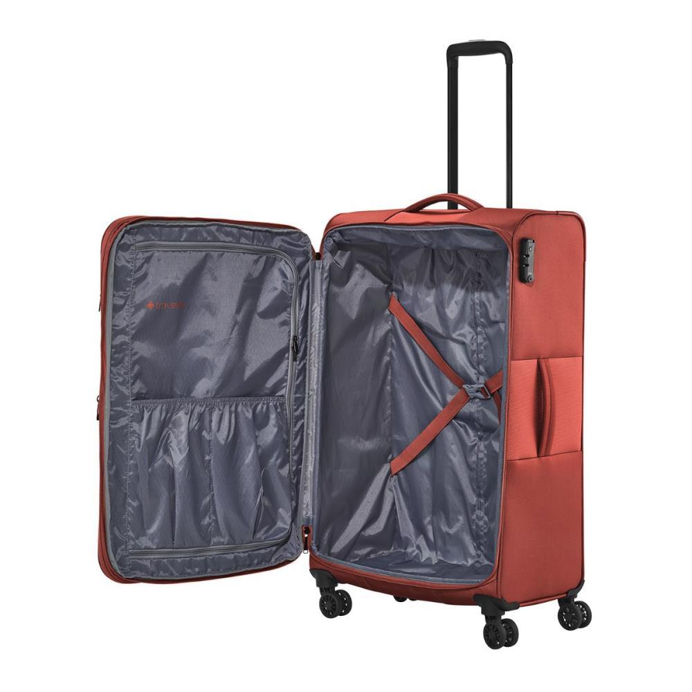 Travelite Croatia Koralle 4-Rollen Trolley L 77 cm