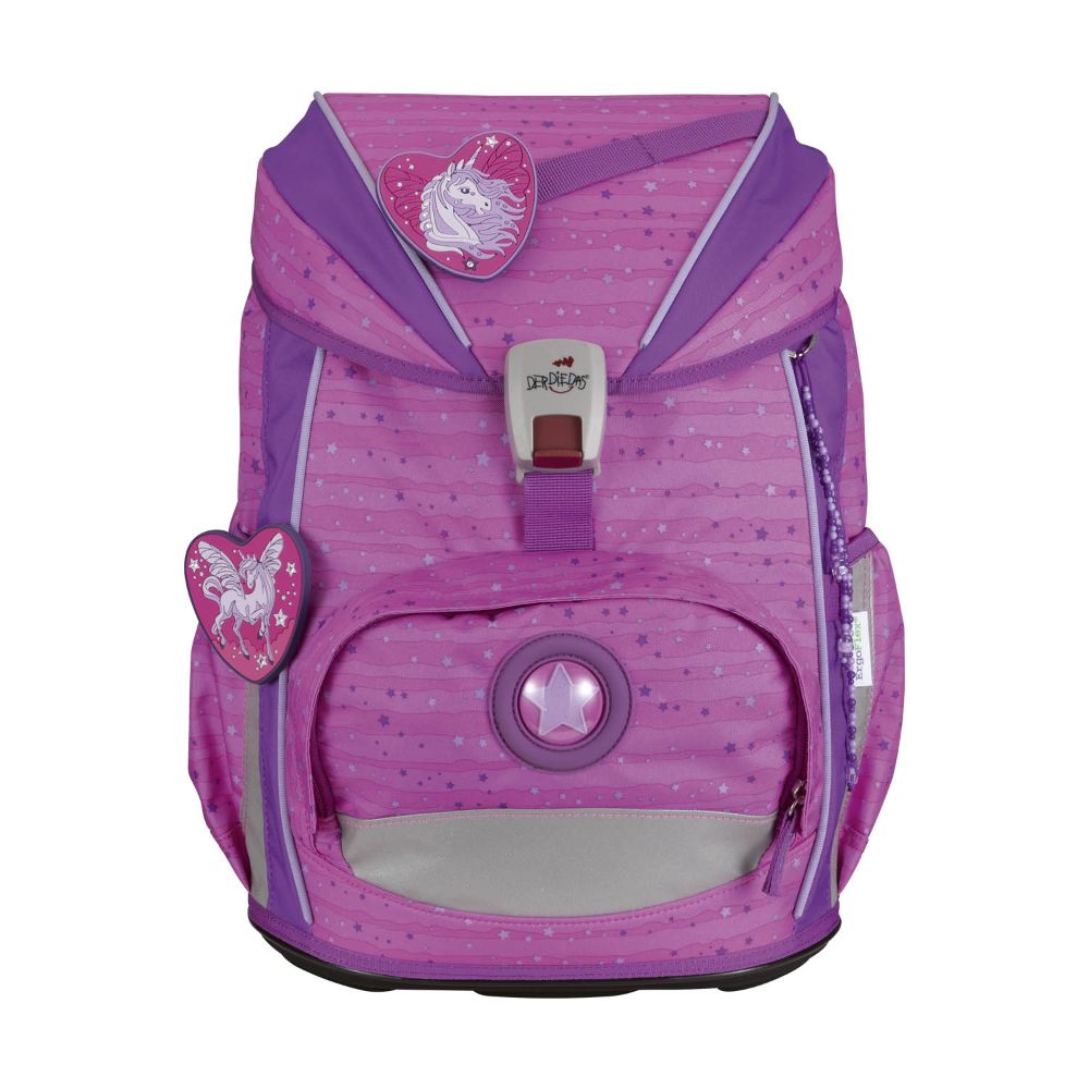 DerDieDas ErgoFlex Light Purple Unicorn Schulrucksack 5tlg.