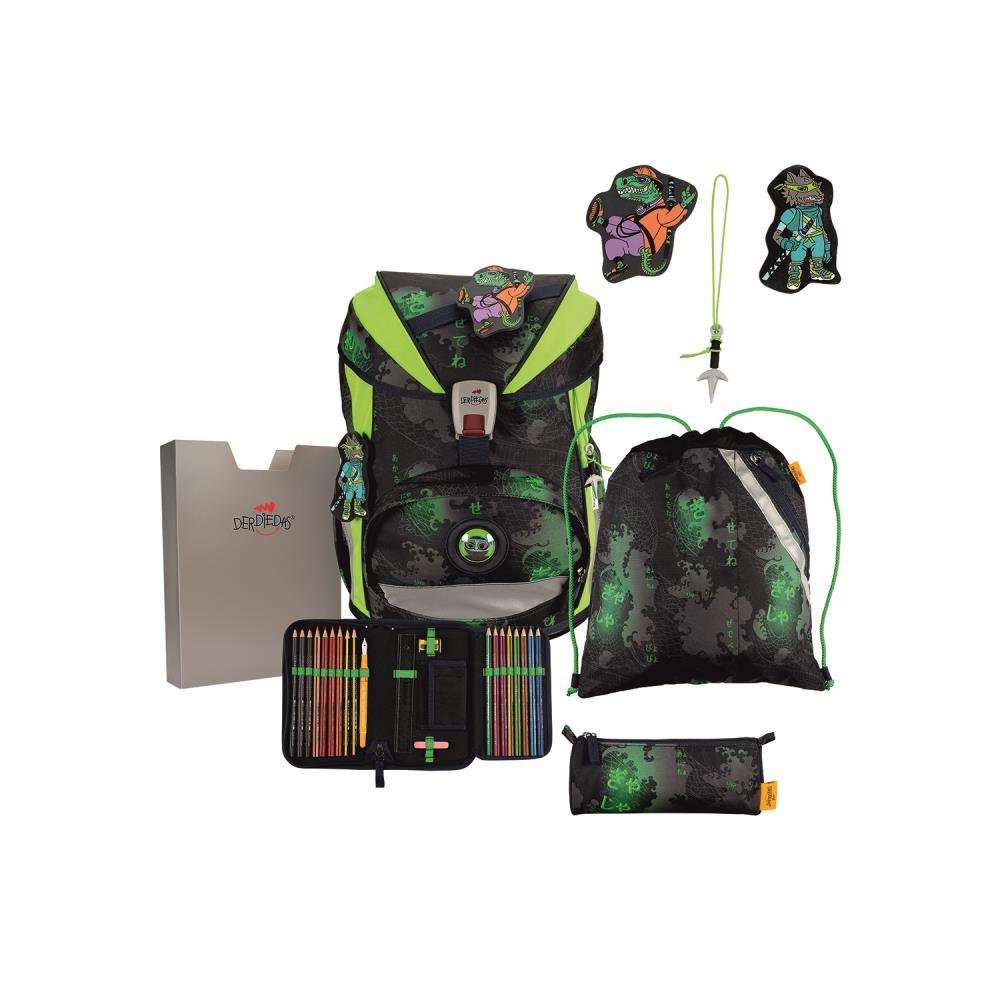 DerDieDas ErgoFlex Superlight Funny Fighter Schulrucksack Set 5tlg.