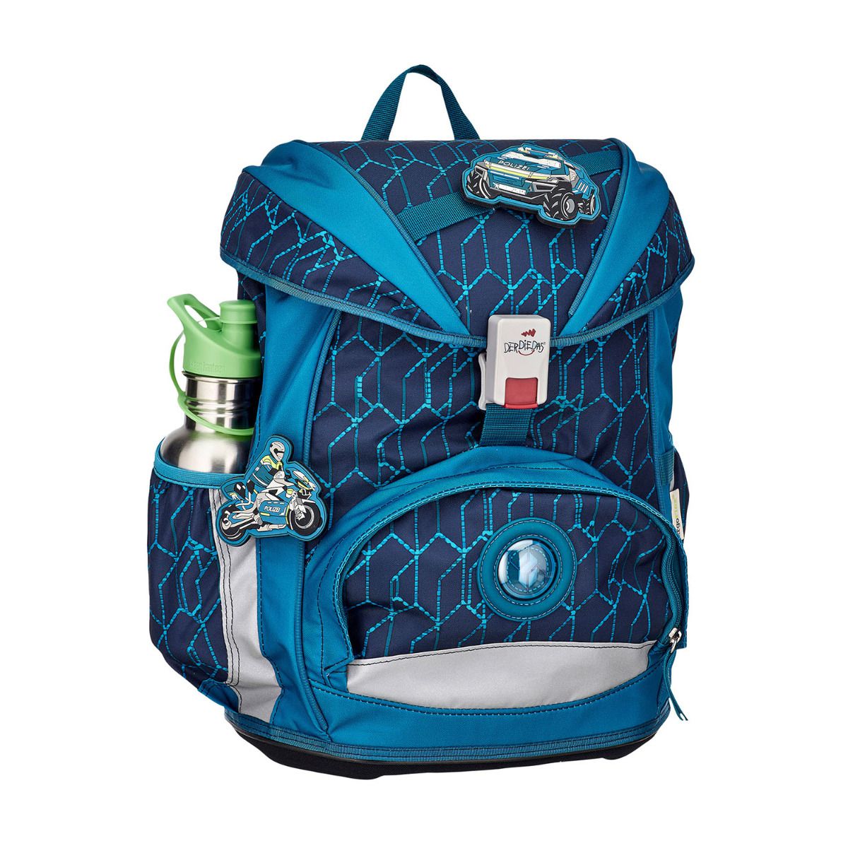 DerDieDas ErgoFlex Blue Speed Schulrucksack Set 5tlg.