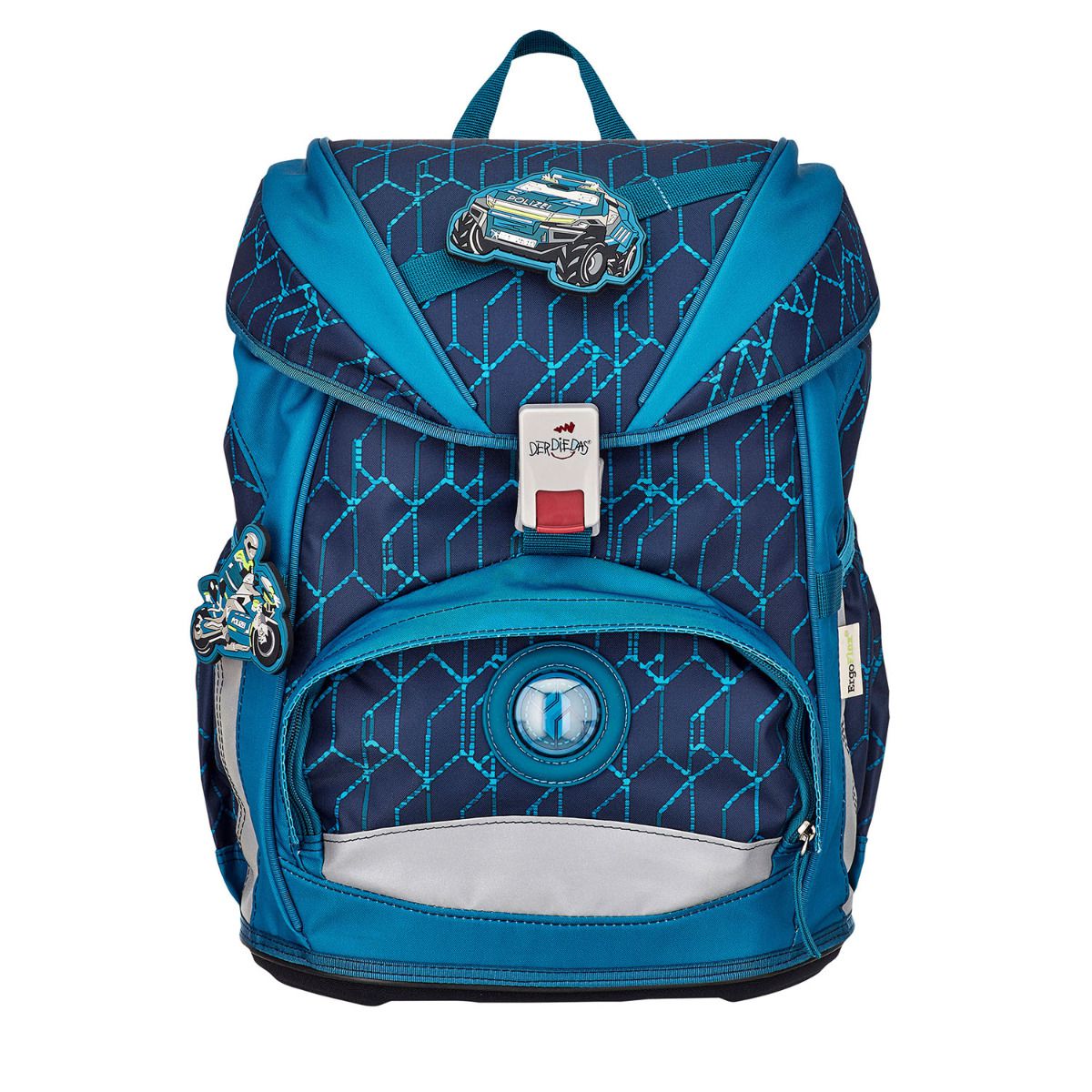 DerDieDas ErgoFlex Blue Speed Schulrucksack Set 5tlg.