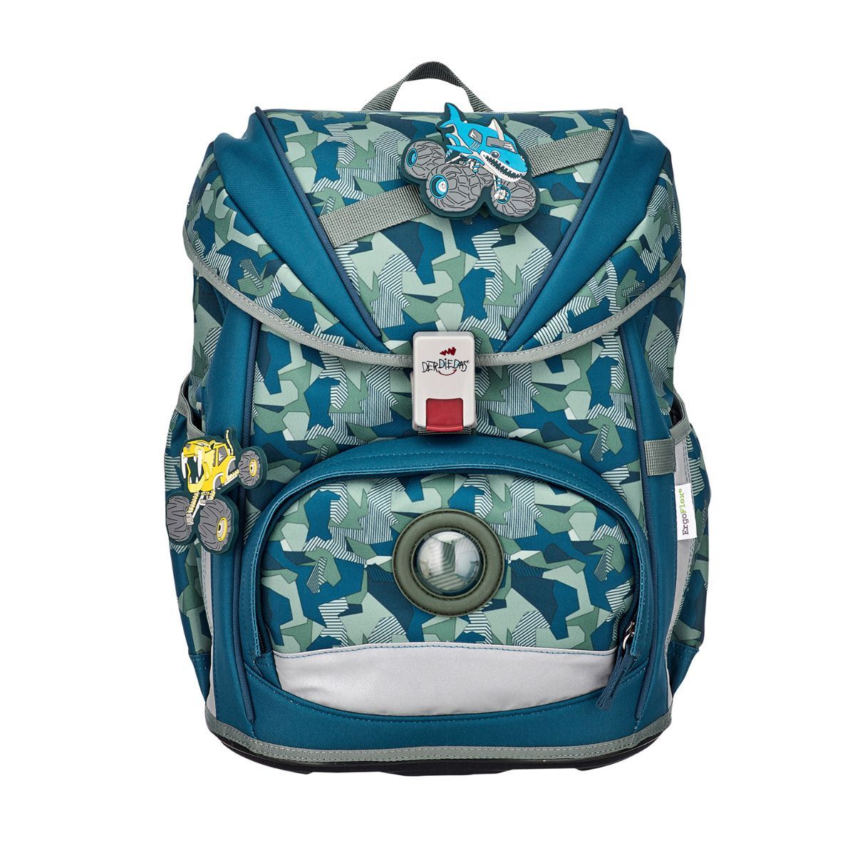 DerDieDas ErgoFlex Monster Truck Schulrucksack Set 5tlg.