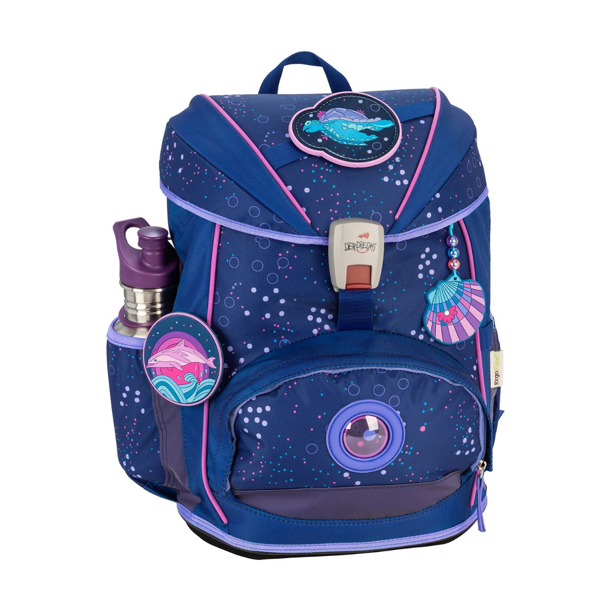 DerDieDas ErgoFlex Light Deep Ocean Schulrucksack Set 5tlg.