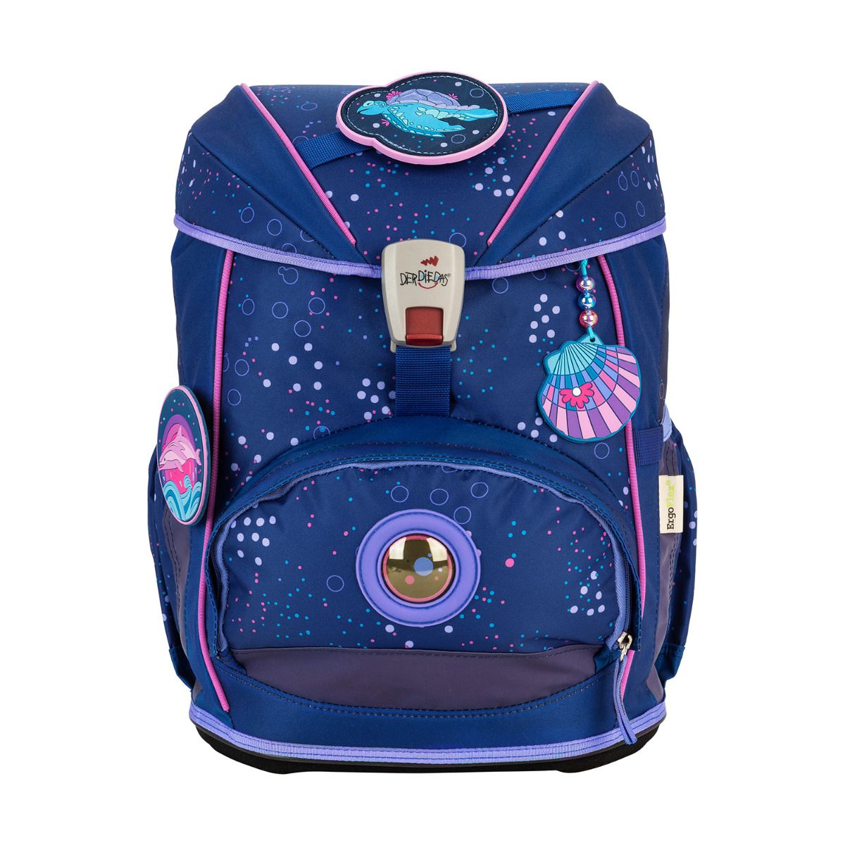 DerDieDas ErgoFlex Light Deep Ocean Schulrucksack Set 5tlg.
