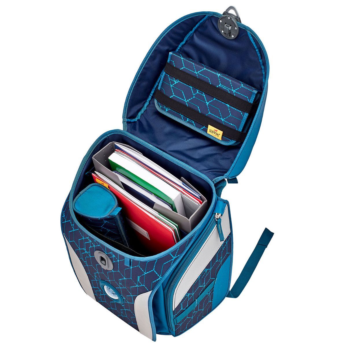 DerDieDas ErgoFlex MAX Blue Speed Schulranzen Set 5tlg.