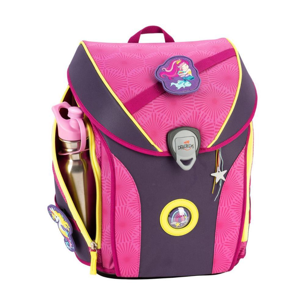 DerDieDas ErgoFlex MAX SUPERFLASH Limited Edition Pink Mermaid Schulranzen Set 5tlg.