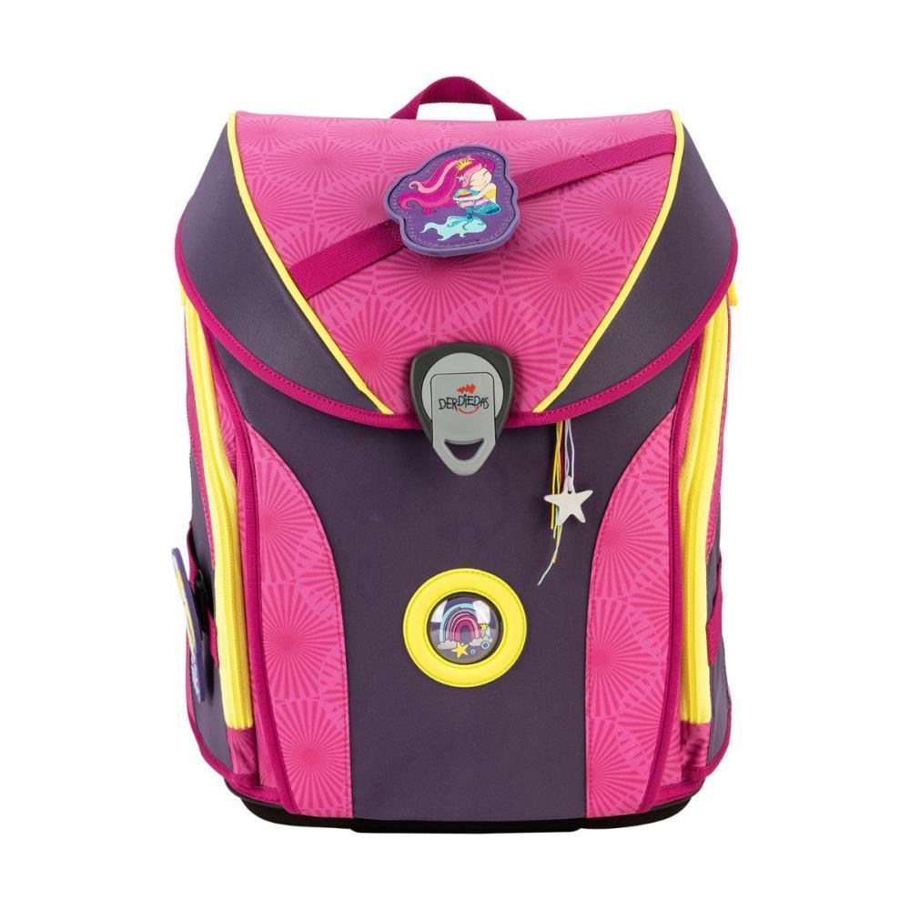 DerDieDas ErgoFlex MAX SUPERFLASH Limited Edition Pink Mermaid Schulranzen Set 5tlg.