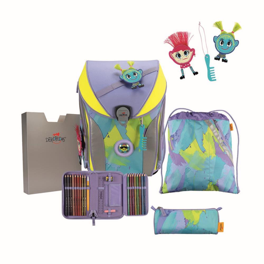 DerDieDas ErgoFlex MAX Hippie Hair Schulranzen Set 5tlg.