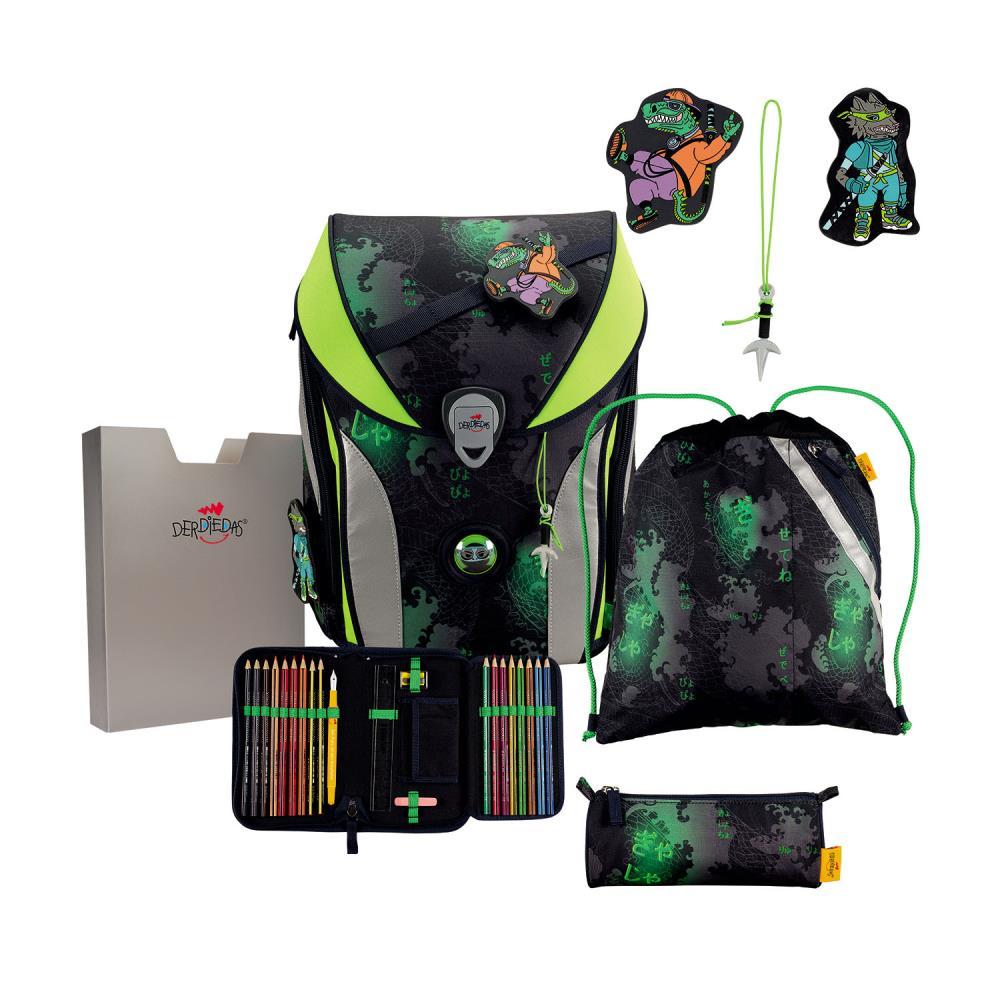 DerDieDas ErgoFlex MAX Funny Fighter Schulranzen Set 5tlg.