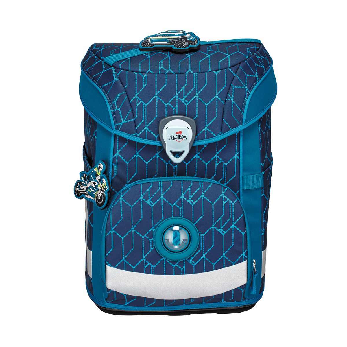 DerDieDas ErgoFlex Easy Blue Speed Schulranzen Set 5tlg.