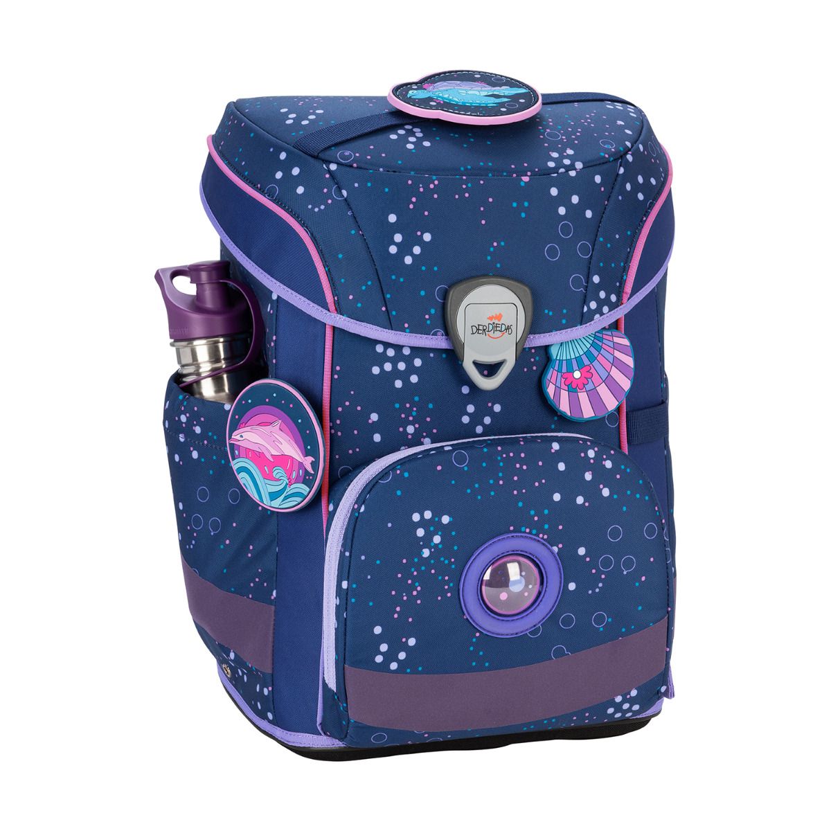 DerDieDas ErgoFlex Easy Deep Ocean Schulranzen Set 5tlg.