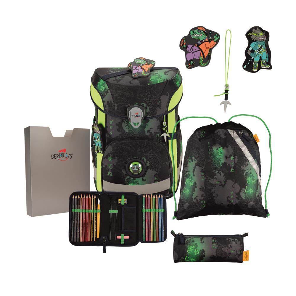 DerDieDas ErgoFlex Easy Funny Fighter Schulranzen Set 5tlg.