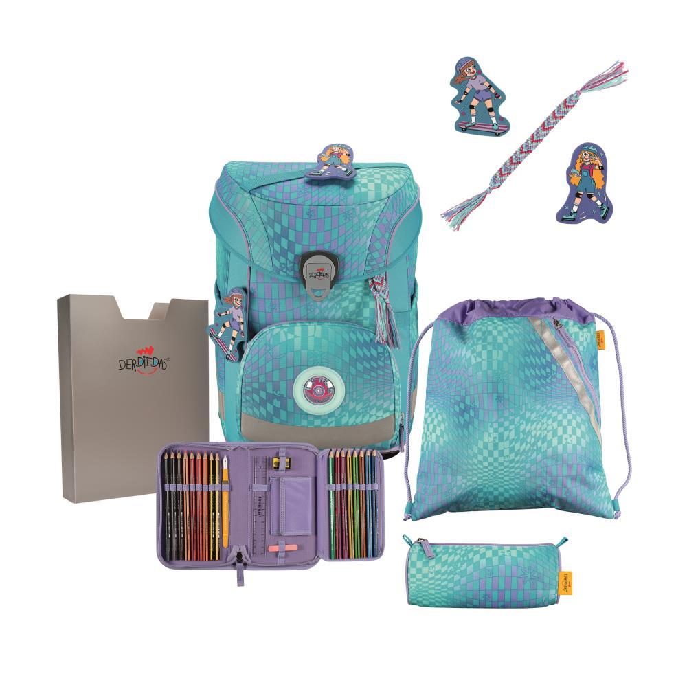 DerDieDas ErgoFlex EASY LED Limited Edition Active Schulranzen Set 5tlg.