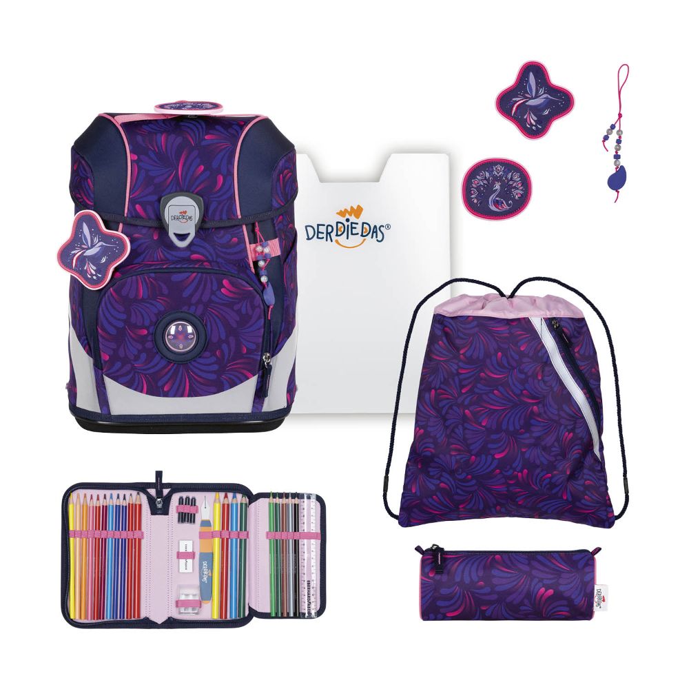 DerDieDas ErgoFlex Tiny Magical Bloom Schulranzen Set 5tlg.