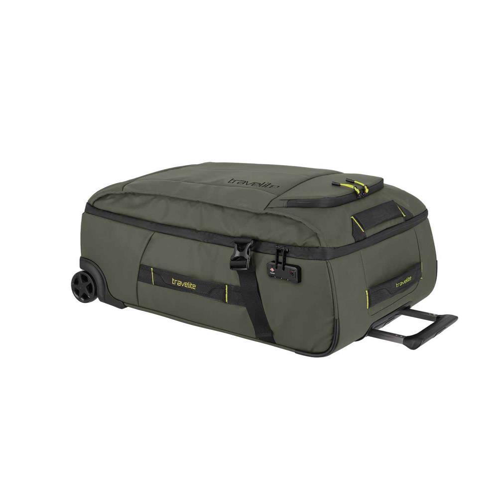 Travelite Briize Khaki Rollenreisetasche M 67 cm