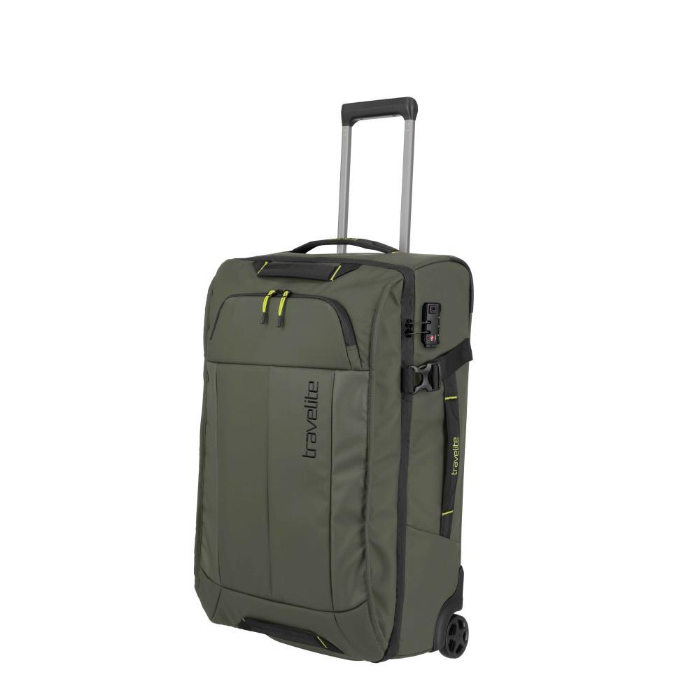 Travelite Briize Khaki Rollenreisetasche M 67 cm