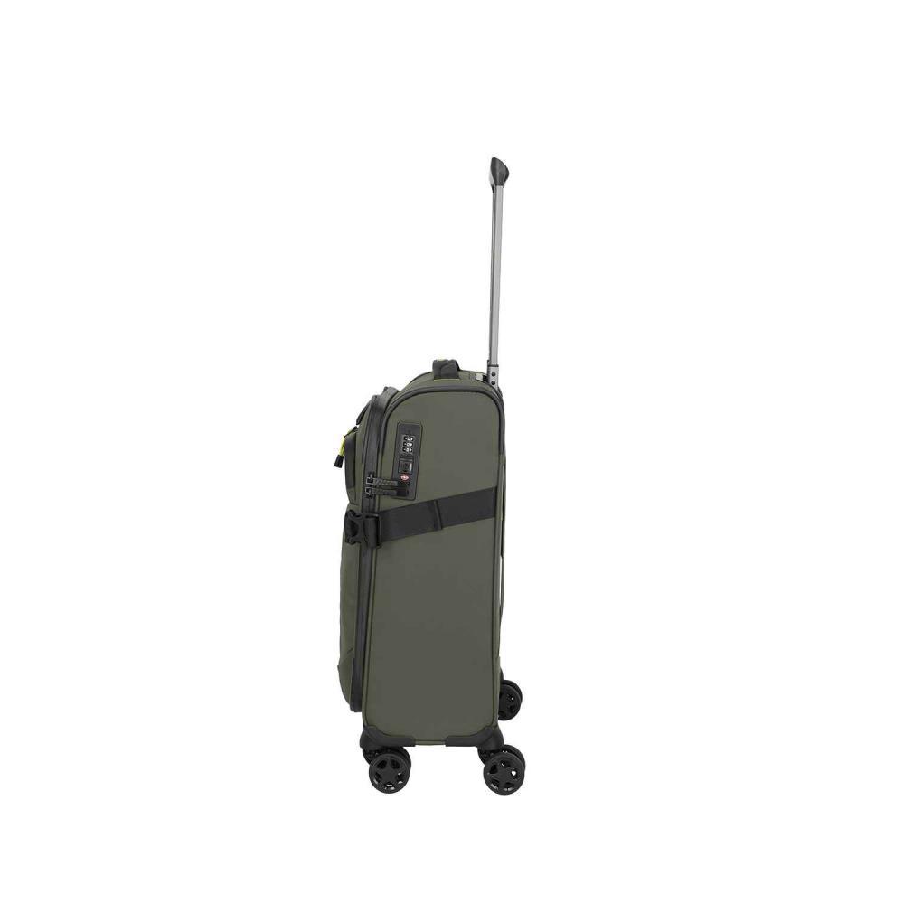 Travelite Briize Khaki 4-Doppelrollen Trolley S 55 cm