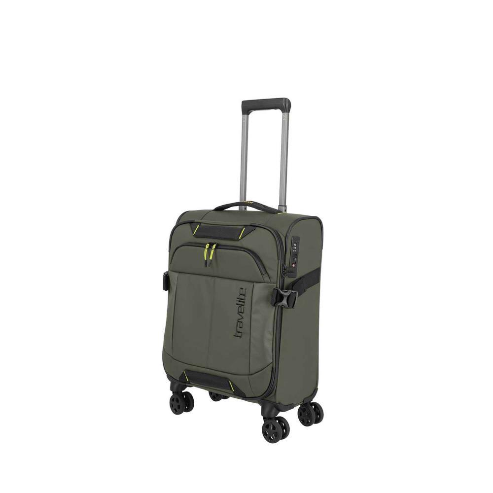 Travelite Briize Khaki 4-Doppelrollen Trolley S 55 cm