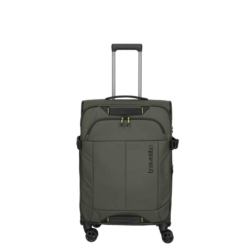 Travelite Briize Khaki 4-Doppelrollen Trolley M 67 cm