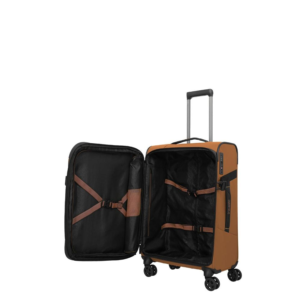 Travelite Briize Curry 4-Doppelrollen Trolley M 67 cm