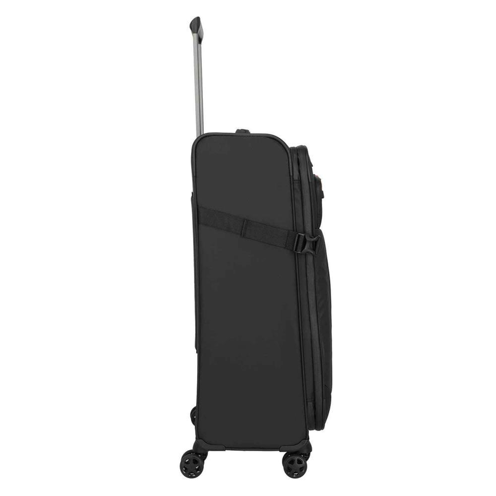 Travelite Briize Schwarz 4-Doppelrollen Trolley L 78 cm