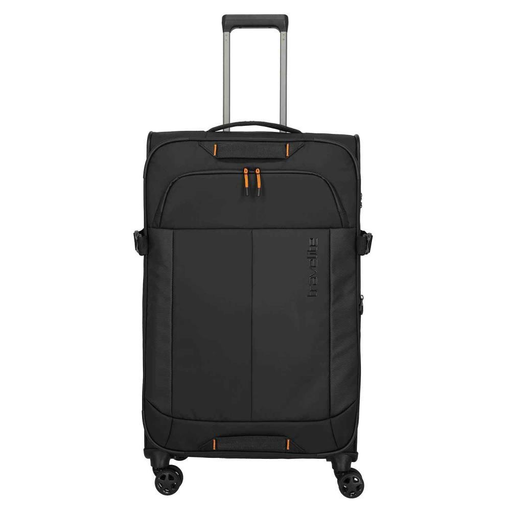 Travelite Briize Schwarz 4-Doppelrollen Trolley L 78 cm