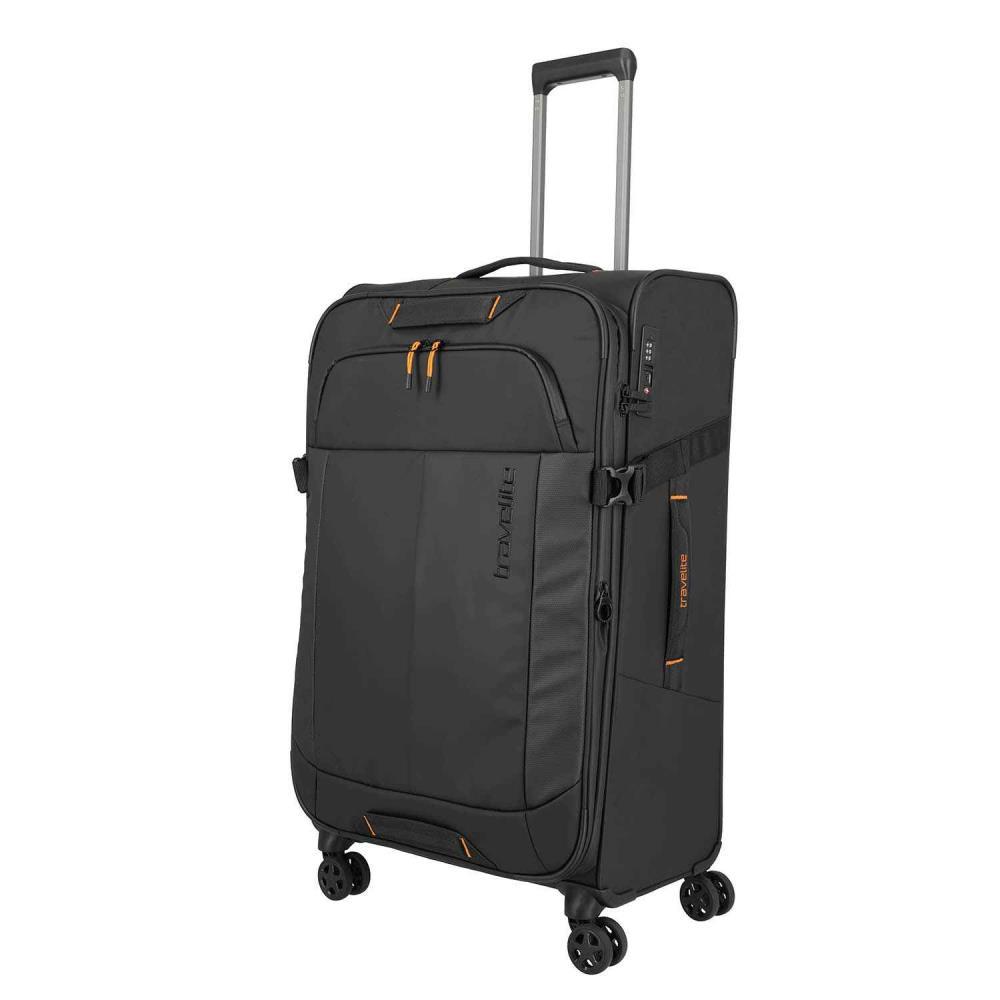 Travelite Briize Schwarz 4-Doppelrollen Trolley L 78 cm