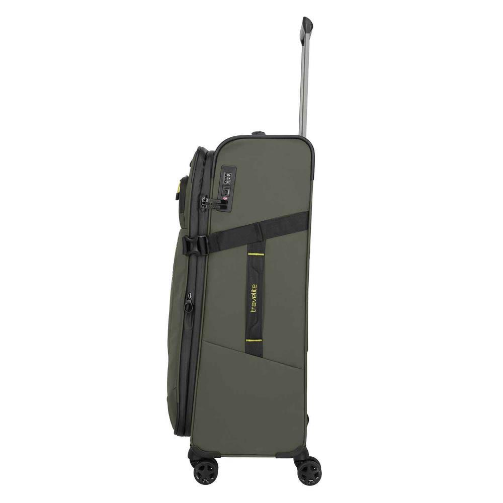 Travelite Briize Khaki 4-Doppelrollen Trolley L 78 cm