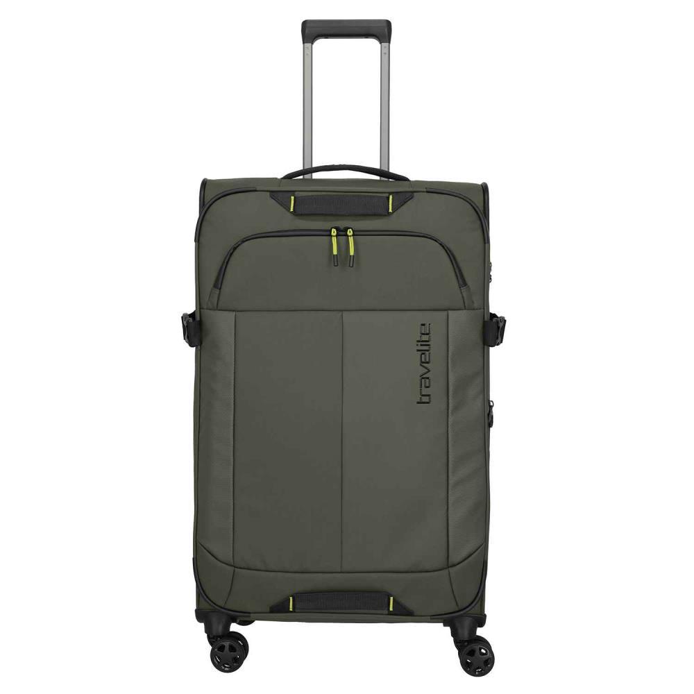 Travelite Briize Khaki 4-Doppelrollen Trolley L 78 cm