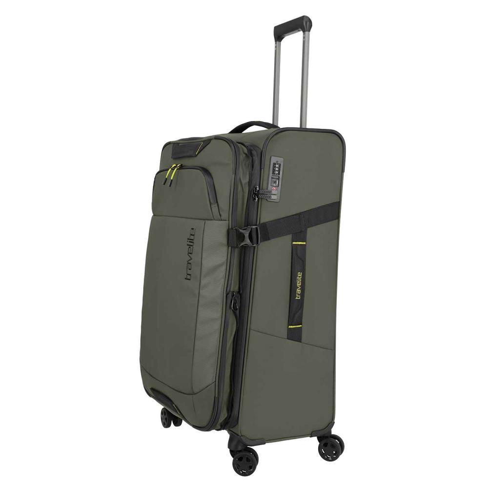 Travelite Briize Khaki 4-Doppelrollen Trolley L 78 cm