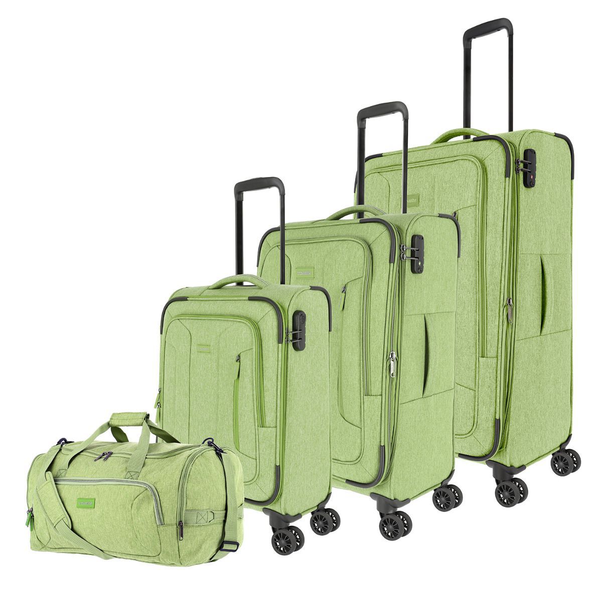 Travelite Boja Grün 4-Rollen Trolley S 55cm