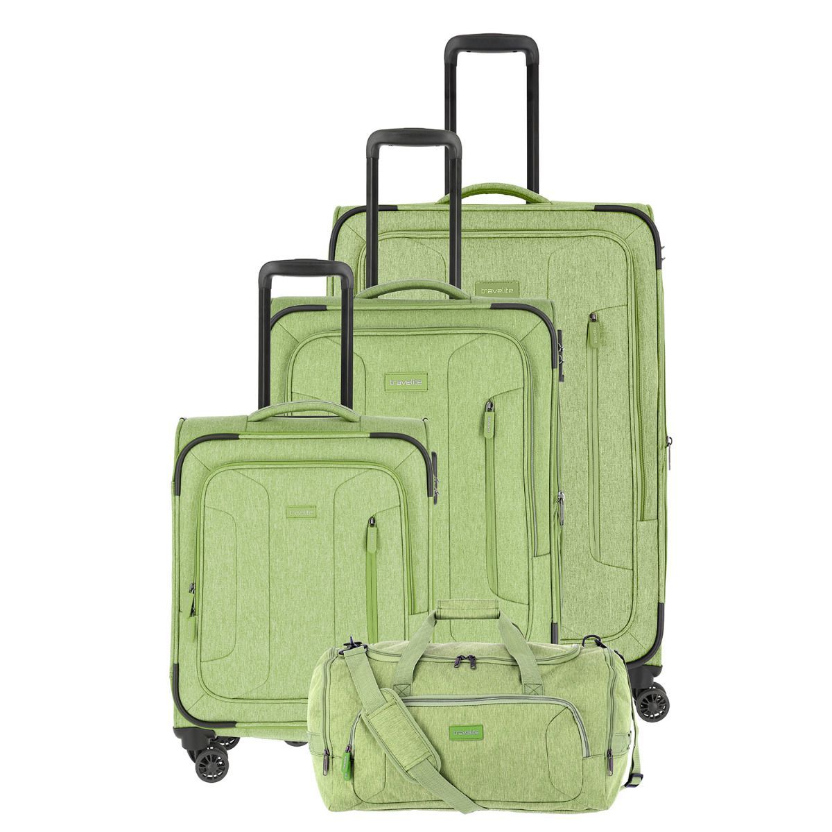 Travelite Boja Grün 4-Rollen Trolley S 55cm